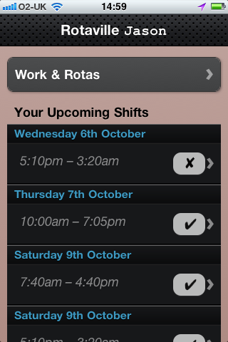 Schedule Personal Schedule